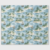 Papier Cadeau Treasure Island Birthday (Plat)