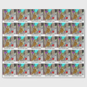 Papier Cadeau Treehugger Rick London Dessin Drôle (Plat)