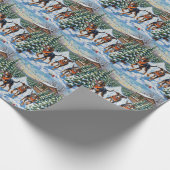 Papier Cadeau Treeing Walker Coonhound Christmas Tree Farm (Coin)