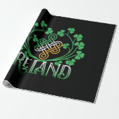 PAPIER CADEAU TRÈFLE D'IRLANDE (Déroulé)