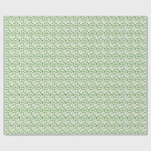 Papier cadeau Trèfle Vert Irlandais (Plat)