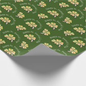 Papier Cadeau Trèfle Vert Shamrock Saint-Patrick (Coin)