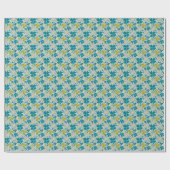 Papier Cadeau Trèfles Chanceux Verts de la Saint-Patrick (Plat)