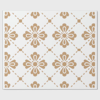 Papier cadeau "Treillis Classique" à motif floral