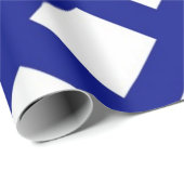 Papier Cadeau treillis de marine avec enveloppes cadeau Diamants (Coin rond)