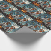 Papier Cadeau Treking Walker Halloween Éffrayant (Coin)