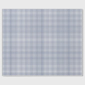 Papier Cadeau Trellis Bleu Nuit - Blanc (Plat)