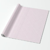 Papier Cadeau Trellis Diamant Rose Clair - Blanc (Déroulé)