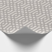 Papier Cadeau Trellis gris rustique (Coin)