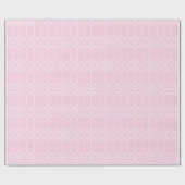 Papier Cadeau Trellis octogonal Chippendale en rose (Plat)
