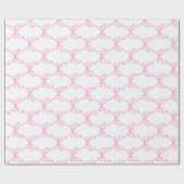 Papier Cadeau Trellis rose en ruban (Plat)
