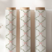 Papier Cadeau Trellis vert cou rose