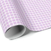 Papier Cadeau Trellis White - Lilas doux (Coin rond)