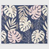 Papier Cadeau Trend abstract seamless pattern with tropical leav (Plat)