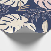 Papier Cadeau Trend abstract seamless pattern with tropical leav (Coin)