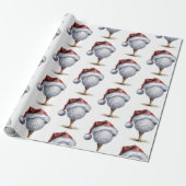 Papier Cadeau Trendy Christmas Golf Ball Tee With Santa Hat (Déroulé)