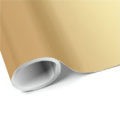 Papier Cadeau Trendy Elegant Gold Glamorous Template Gift Glossy (Coin rond)