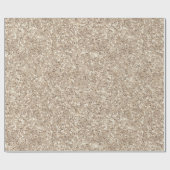 Papier Cadeau Trendy Neutral Beige Fine Cream Glitter Pattern (Plat)