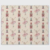 Papier Cadeau Trendy Nutcracker and Ballerina ballet dancer      (Plat)