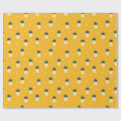 Papier Cadeau Trendy Pineapple Pattern Wrapping Paper Roll (Plat)