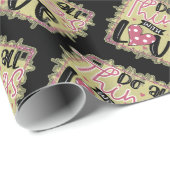 Papier Cadeau Trendy Things Love Valentines Day (Coin rond)