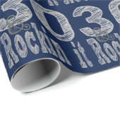 Papier Cadeau Trente-et-Rockin (Coin rond)