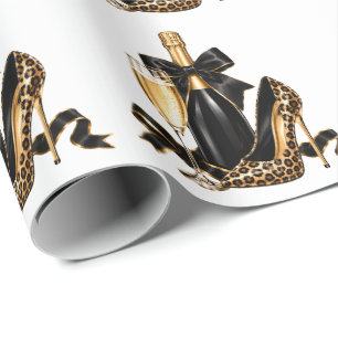Papier Cadeau Trente sales fête d'anniversaire Black Gold