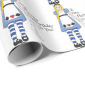 Papier Cadeau Très joyeux anniversaire (Coin rond)