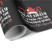 Papier Cadeau Très Probable De Connaître Toutes Les Chansons De  (Coin rond)