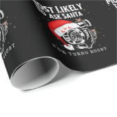 Papier Cadeau Très Probable De Demander Père Noël Pour Turbo Boo (Coin rond)