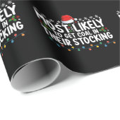 Papier Cadeau Très Probable D'Obtenir Du Charbon Dans Leur Chiru (Coin rond)