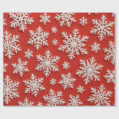 Papier Cadeau Trésor de flocon de neige (Plat)