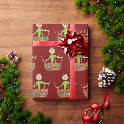 Papier Cadeau Tressage de panier (Cadeau de vacances)