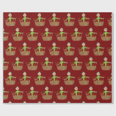 Papier Cadeau Tressage de panier (Plat)