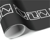 Papier Cadeau Tri carré de sinus (Coin rond)