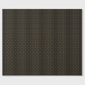 Papier Cadeau Triangle Art Déco : Motif de luxe. (Plat)