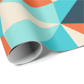 Papier Cadeau Triangle continu motif (Coin rond)