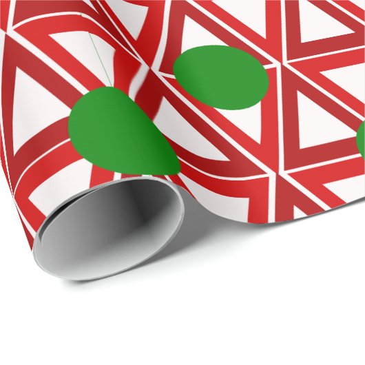 Papier Cadeau Triangle de Noël (Coin rond)