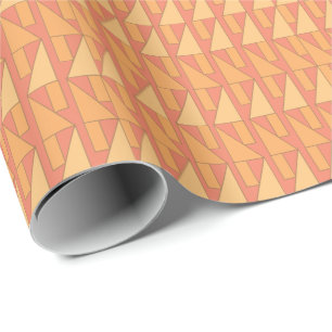 Papier Cadeau Triangle de perçage géométrique
