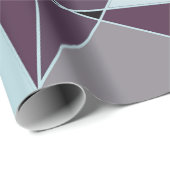 Papier Cadeau Triangle noir gris blanc bordeaux Abstrait (Coin rond)