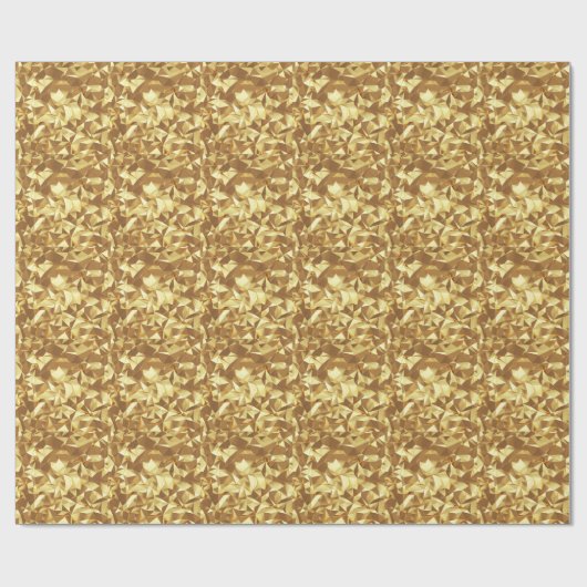 Papier Cadeau Triangle Or : Texture Arrière - plan Abstraite. (Plat)