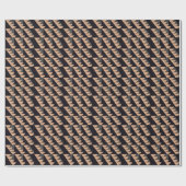 Papier Cadeau Triangle semi-cercle géométrique (Plat)