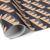 Papier Cadeau Triangle semi-cercle géométrique (Coin rond)