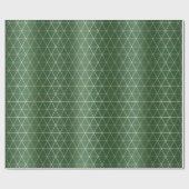 Papier Cadeau Triangle vert de Noël (Plat)