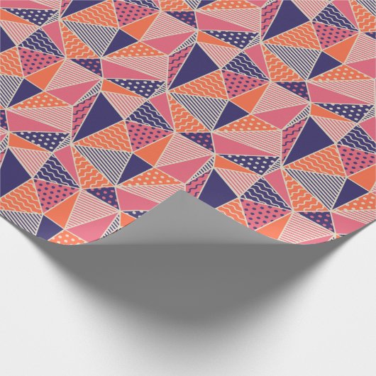 Papier Cadeau Triangles Abstraits : Arrière - plan géométrique V (Coin)