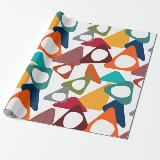 Papier Cadeau Triangles arrondis (Déroulé)