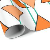 Papier Cadeau Triangles Art Déco (Coin rond)