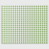 Papier Cadeau Triangles - Avocado vert sur blanc (Plat)