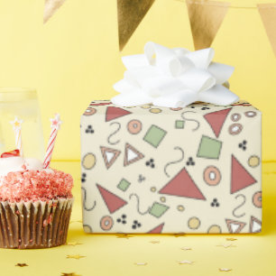 Papier Cadeau Triangles et formes colorés
