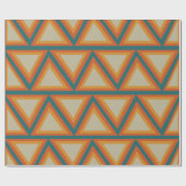 Papier Cadeau Triangles Géométriques Colorés (Plat)